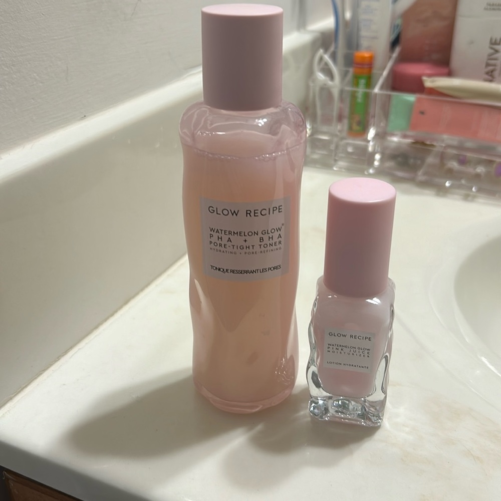 glow recipe toner and moisturizer